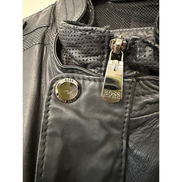 Hugo Boss - McLaren Limited Edition Aniline Leather Jacket Size 42R - Picture 3 of 16